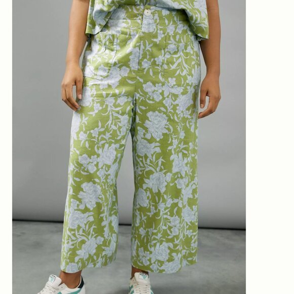 Anthropologie Maeve London Wide-Leg Pants Large - Picture 4 of 11